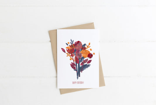Autumn Happy Birthday | A6 Card