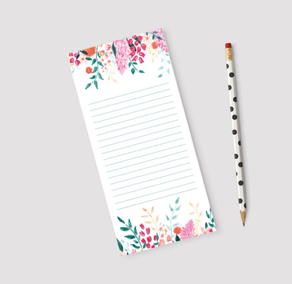 Magnetic List Notepad | Summer | Stationery | Floral Tear Off Notes