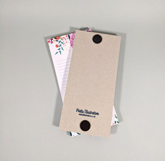 Magnetic List Notepad | Autumn | Stationery | Floral Tear Off Notes