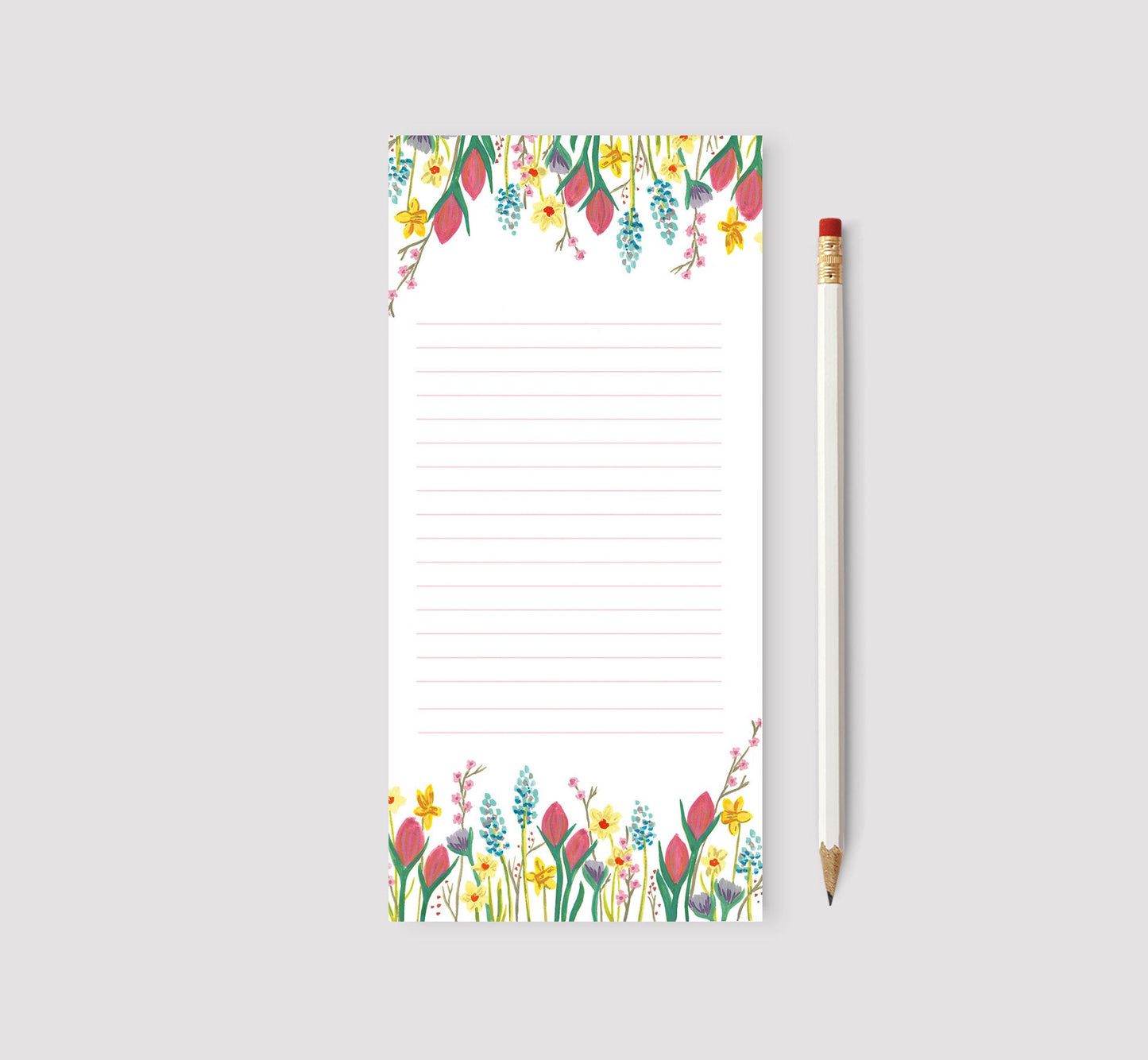 Magnetic List Notepad | Spring | Stationery | Floral Tear Off Notes