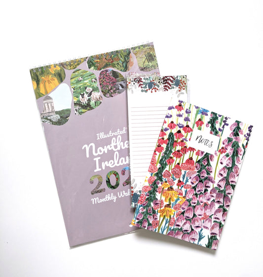 Northern Ireland Stationery Gift Set Bundle | Notepad | Magnetic To Do list | Christmas Gift